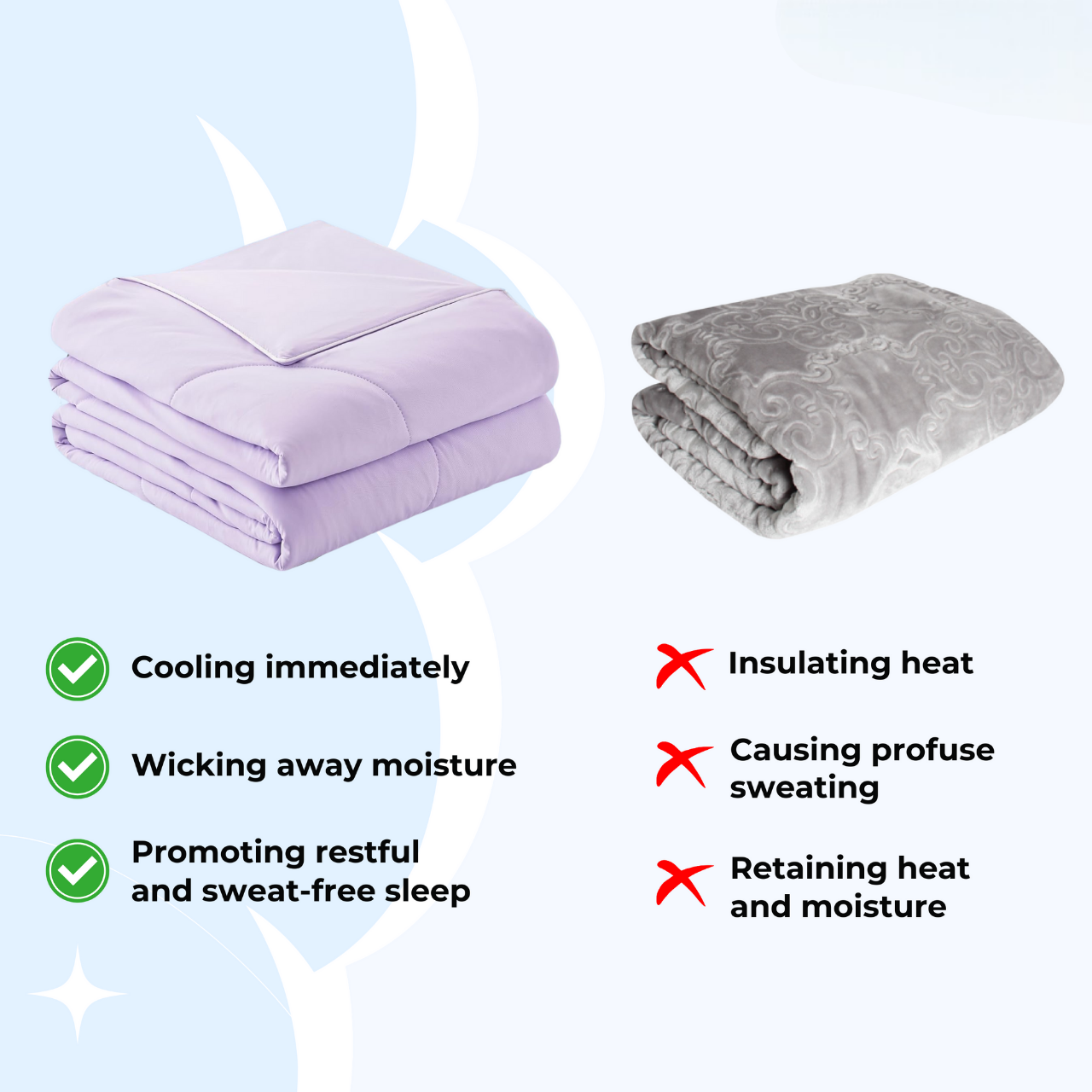 Cloud cooling blanket