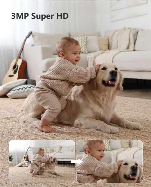 Caméra de surveillance Imou, Wi-Fi intérieur 2K (3 MP)360 degrés, connectée smartphone