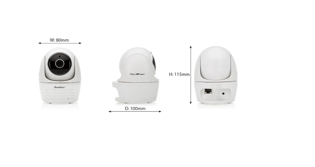 Caméra De Sécurité maison  Wifi Rotative À 360 Degrés 2.4 Ghz
