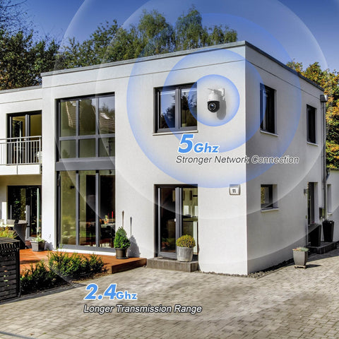 4K 8MP 16X Zoom Optique Caméra Surveillance WiFi Extérieure avec Auto Balayage/Suivi/Zoom