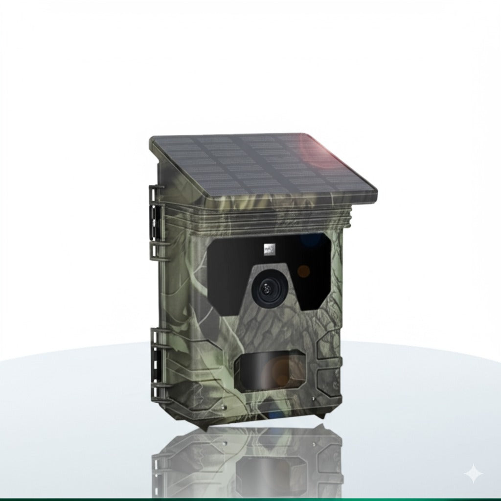 Caméra de Chasse Solaire | Surveillance Autonome & Vision Nocturne 4K
