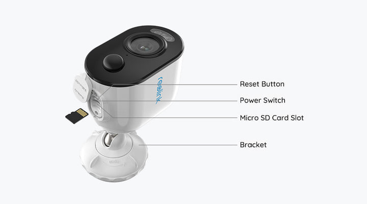 Reolink B330, Caméra sans fil 5MP avec lumière d'épouvante
