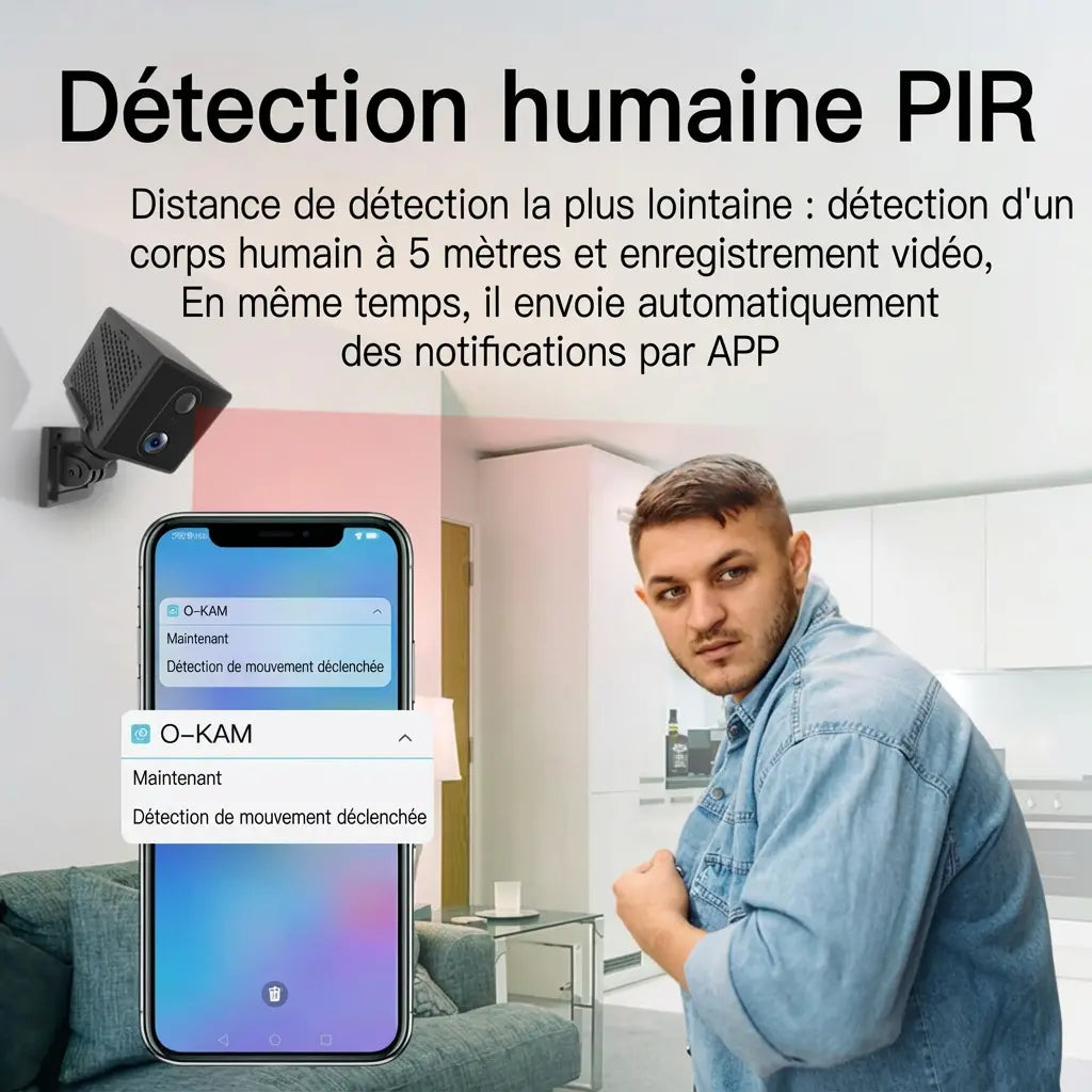 Mini caméra de surveillance 4G avec batterie