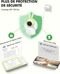 Caméra Babyphone COCOCAM 5MP Avec Suivi Automatique