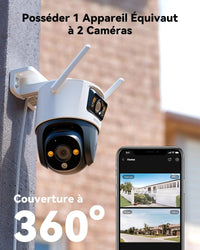 Caméra Connectée au Téléphone Imou avec Double Objectif 360°