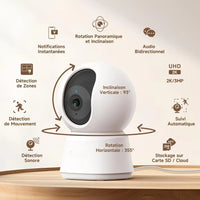 Cam�ra de surveillance sans fil XIAOMI 3MP Smart - vue detaillee