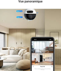 Caméra Connectée au Téléphone EZVIZ C7 4MP – PTZ 360°