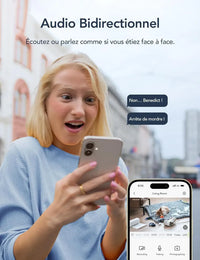 Caméra Connectée au Téléphone GNCC 2K 3MP – PTZ 360°
