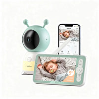Caméra Bébé BOIFUN 2K – Babyphone 5 Rotation 360° & Veilleuses