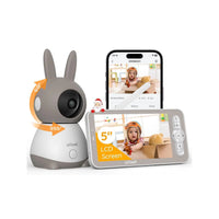 Caméra Bébé ieGeek 5 – PTZ 360° & Vidéo Connectée Smartphone