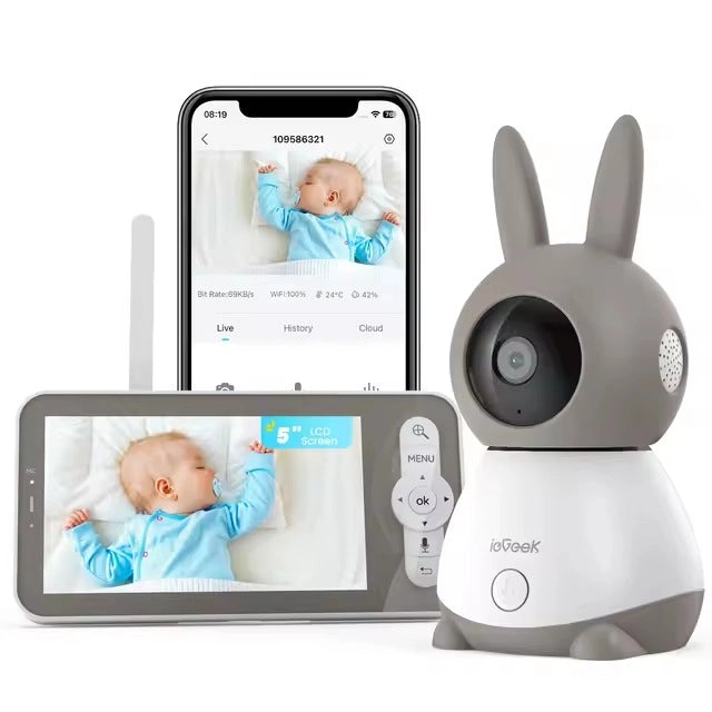 Caméra Bébé ieGeek 5 – PTZ 360° & Vidéo Connectée Smartphone
