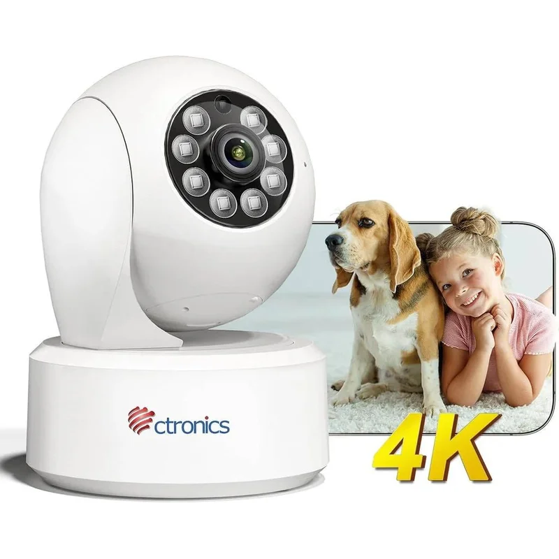 Caméra Connectée au Téléphone 4K 8MP Intérieure