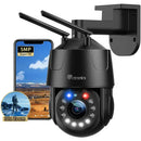 Caméra de Surveillance WiFi 5MP – 30X Zoom Optique Extérieure – Connectée Smartphone