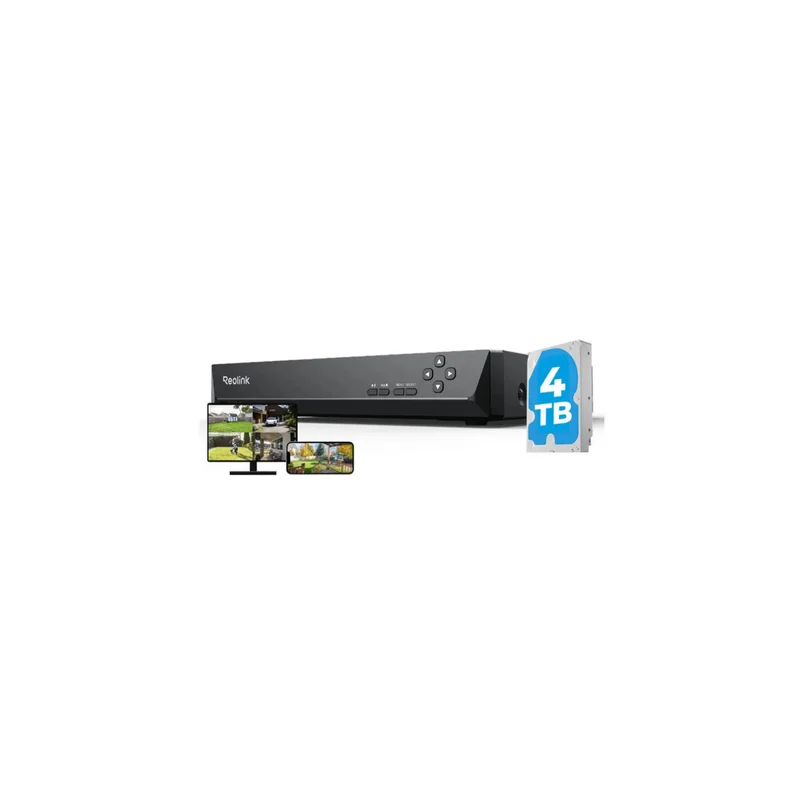 Caméra Filaire Reolink – NVR PoE 16CH + Disque 4To