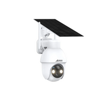 Caméra Solaire à Batterie ANRAN 3MP 2K HD Sans Fil WiFi – Q03 Blanc