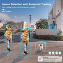 Caméra de Surveillance WiFi 5MP – 30X Zoom Optique Extérieure – Connectée Smartphone