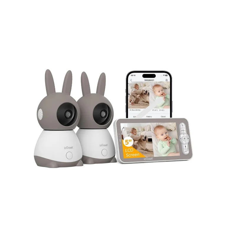 Caméra Bébé ieGeek 2K – Double Caméra