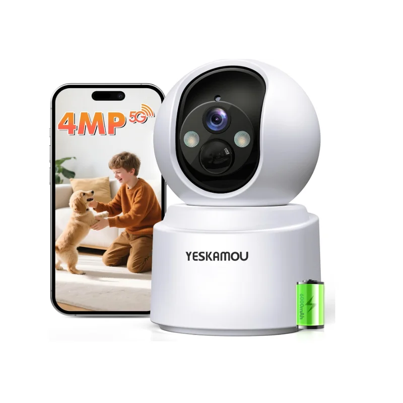 Caméra Connectée au Téléphone 2.5K 4MP – WiFi Intérieure 360