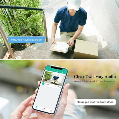 Ctronics 5MP Camera Surveillance WiFi Exterieure, 2,4Ghz/5Ghz WiFi PTZ Camera IP 2560X1920P Couleur Vision Nocturne, Détection Humaine Auto Suivi