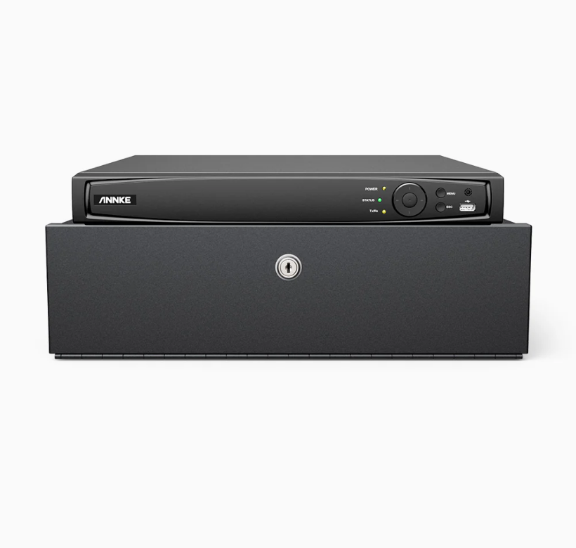 NVR PoE 4K 8 canaux, H.265+, RTSP et ONVIF pris en charge, Fonctionne avec Alexa