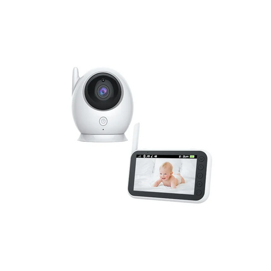 Moniteur bébé ABM100 Audio bidirectionnel wifi avec caméra Blanc
