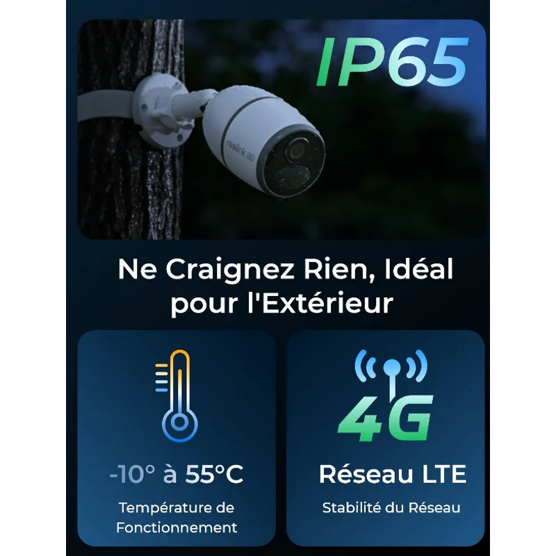 Caméra Extérieure Sans Fil 4K – Reolink Go Ultra 4G LTE