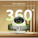 Caméra Connectée Téléphone 2K – 360° Panorama