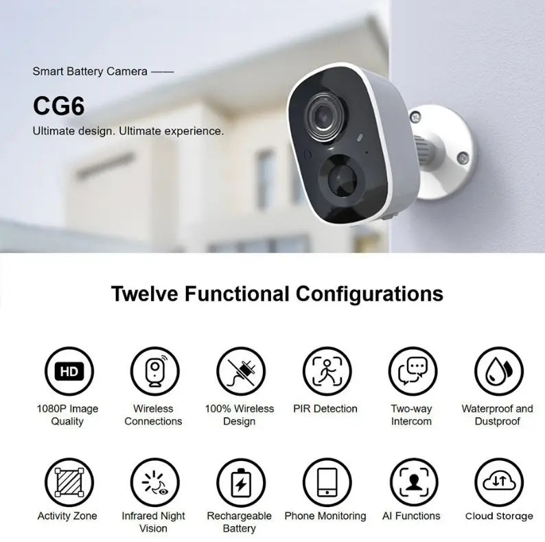 Caméra Connectée Téléphone extérieure à 360°