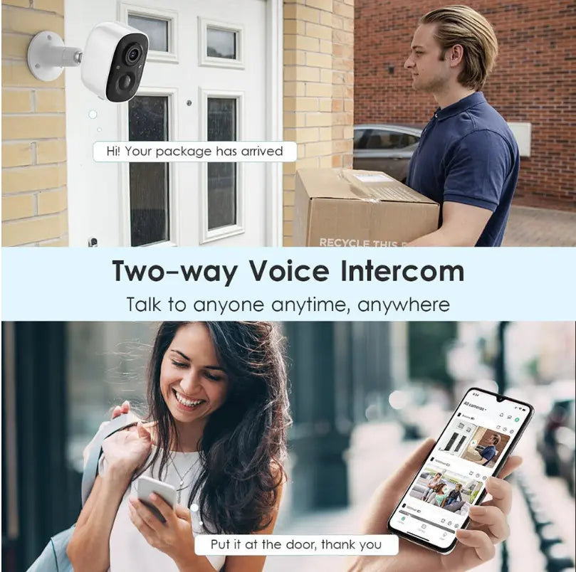 Caméra Connectée Téléphone extérieure à 360°