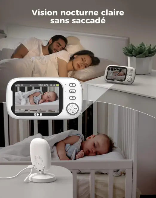 Caméra Bébé ABM100 – Moniteur Wi-Fi Intérieur