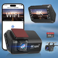 Dashcam pour camping-car fond blanc