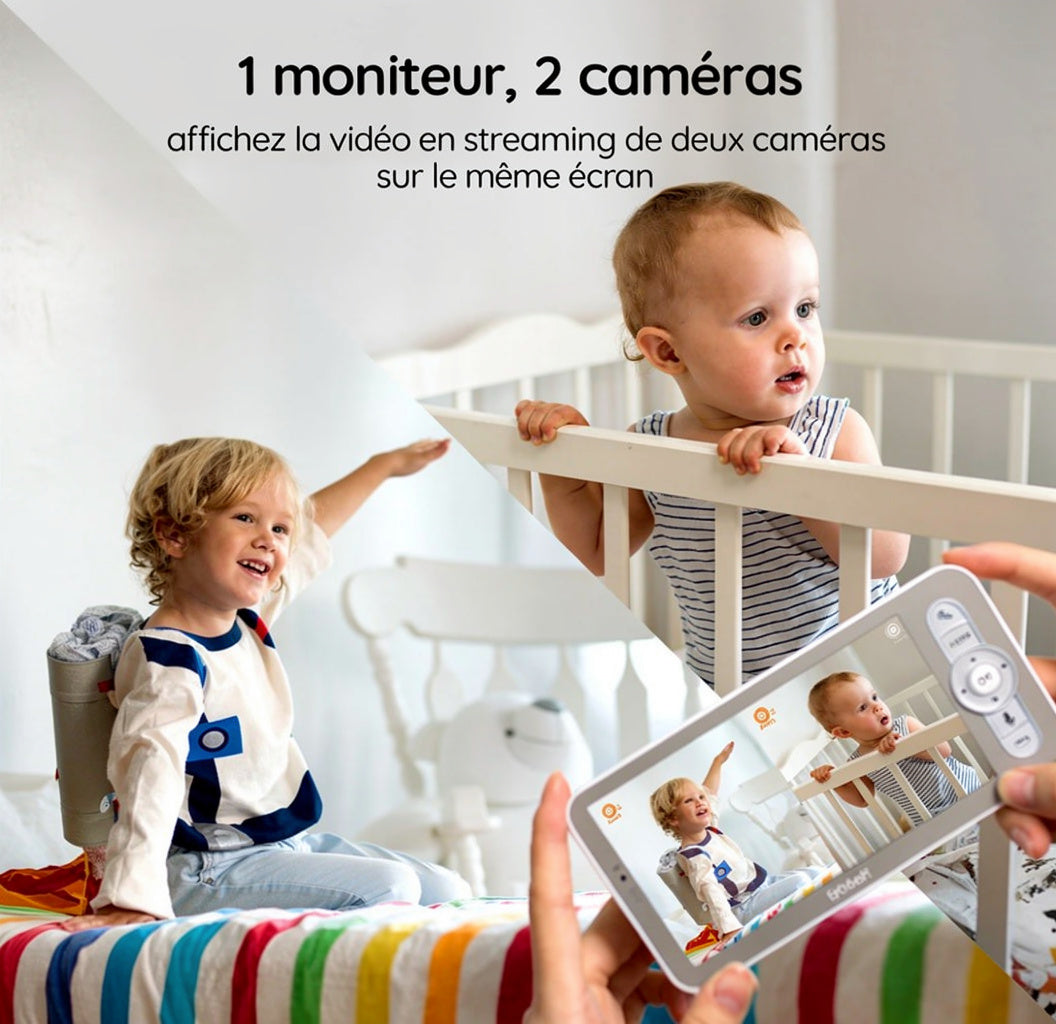 Caméra Bébé ieGeek 2K – Double Caméra