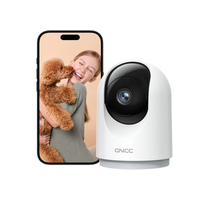 GNCC 2K 3MP Caméra Surveillance 360° Caméra Connectée Smartphone