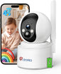 Ctronics 4G LTE & Batterie - 2K Caméra Surveillance Intérieur avec Carte SIM Vision Nocturne Couleur Cloud/PC/Pas WiFi
