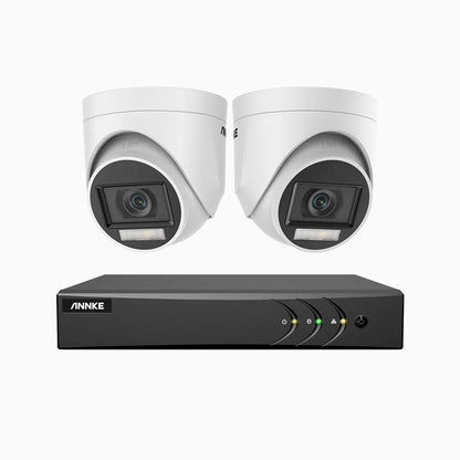 ADLK200 - Kit de surveillance filaire 1080p à 8 canaux avec 2 caméras, Vision Nocturne