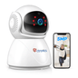 5MP Caméra Surveillance WiFi Intérieur Ctronics 360° PTZ Caméra avec Détection Humaine/Mouvement Suivi Auto