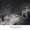 Caméra Bébé Connectée au Téléphone Ctronics 5MP PTZ