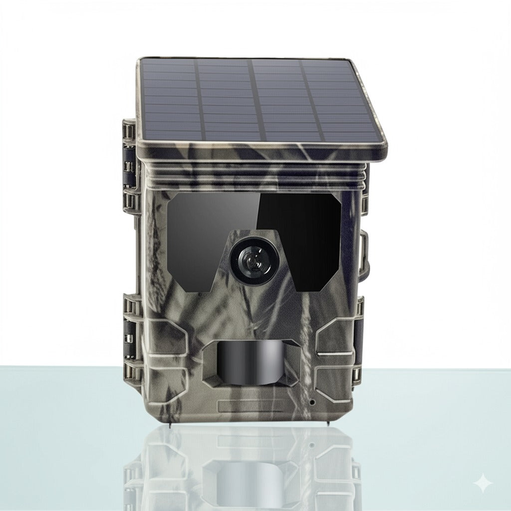 Caméra Solaire de Chasse – 4K Vision Nocturne Autonome