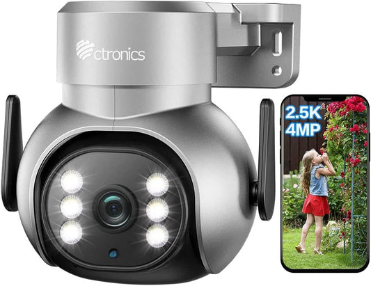 2.5K 4MP Caméra Surveillance WiFi Exterieure 2,4/5GHz WiFi IP Caméra Détection Humaine avec Suivi Auto
