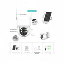 Caméra de Surveillance Solaire Détection Humaine PIR