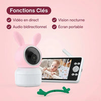 Caméra Bébé Tivona Pro – HD 1080p Panoramique 355°