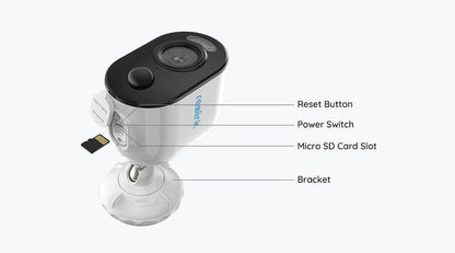 Reolink B330, Caméra sans fil 5MP avec lumière d'épouvante